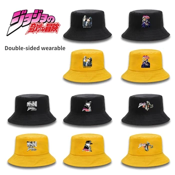 Anime JoJo ' s Bizarre Adventure Jotaro Kopp Müts kahepoolne Kantavad Mütsid Suvel Hingav Päikesevarju Mütsid Mehed Naised Väljas