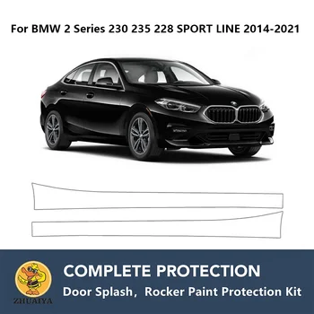 PreCut Jalas Paneelide Värvi Kaitse Selge Rinnahoidja Guard Kit TPÜ PPF BMW 2 Seeria 230 235 228 SPORT LINE 2014-2021
