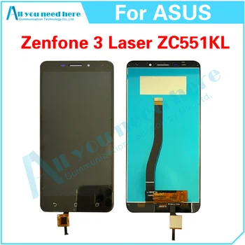 100% Test Asus Zenfone 3 Laser ZC551KL Z01BDB Z01BDA Z01BD Z01BDC Z01BS LCD Ekraan Puutetundlik Digitizer Assamblee