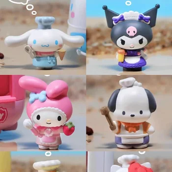 Sanrio Anime Gourmet Mobiil Toidu Veoauto Pime Kast Auto Mänguasi Joonis Kaunistused Kulomi Puding Dog Melody Hello Kitty Mudel Mänguasjad Kingitus