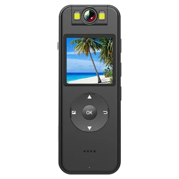 Tagasi Clip Full HD Keha Kaamera Komplekt Komplekt Koos IPS Ekraan,Kantavad Tasku Bodycam Videokaamera Koos 64G Menmry Kaart