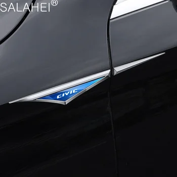 3D Metall Auto Poritiiva Pool Keha Kaunistamine Kleebised Tsingi Sulam Nuga Logo Kleebise Honda CIVIC 8. ja 10. gen 2017 2018 2019 2016