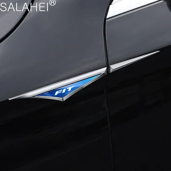 3D-Alumiinium Auto Metallist Nuga Kleebis Fender Pool Keha Kaunistamine Tsingi Sulam Kleepsud Honda FIT GD GE GG ZA Auto Tarvikud