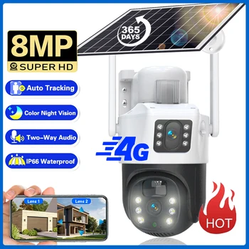 4G Sim-Kaardi Päikese Kaamera, WiFi, Aku Madala energiatarbega PIR Inimeste Avastamine Smart Home Security Cam Kaitse V380 Väljas Järelevalve