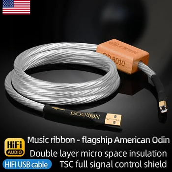 ODIN Hifi USB OTG Kaabli Tüüp A-B Hi-end Stereo 7N OCC ja puhas silver shield TypeC, et TypeB Audio Kaabel Mobiiltelefoni DAC