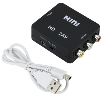 HDMI AV HDMI AV Video Converter HD 1080P RCA Ühendus Line Hdmi Av Adapteri RCA Kollane/Punane/Valge/V Väljund Vorm