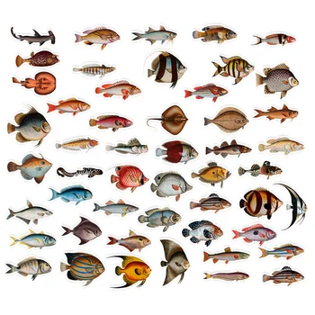 10/50tk Mere Kalu Loomade Kleebised Ocean World Taimed on Korallid ja Meduusid Cute Cartoon Veekindel Kleebis Lapsed DIY Külalisteraamatusse Kleebised