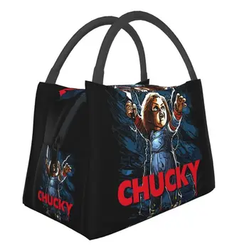 Chucky lapsemäng Nukk Isoleeritud Lunch Kotid Naistele Resuable õudusfilm Termilise Külmik Lunch Box Office Piknik Reisi