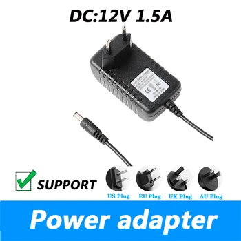 DC 12V 1,5 A Power Adapter Power Kaabel Ruuteri UK Plug AU Pistik 5.5*2.1 MM Toide