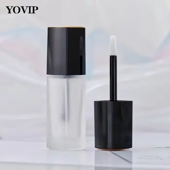 6ml pakkematerjali Matistatud Klaasist Pudel Korduvtäidetavaid Pudel Lipgloss Pakett huuleläige Kosmeetika Pudel Square klaaspudel