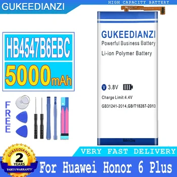 GUKEEDIANZI Aku Huawei Honor 6 Pluss ja 6 Plus, 5000mAh, HB4547B6uc, PE-TL20, PE-TL10, PE-CL00, PE-UL00 Patareid