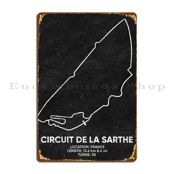 Circuit De La Sarthe Metallist Tahvel Plakat Plaadid Klassikaline Projekteerimine Trükitud Baar Tina Märk Plakat