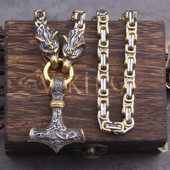 Viking Dragon King Kett Thor ' s Hammer Mjolnir Ripats Kaelakee: Ajatu Ehteid Kingitus Meestele