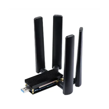 5G DONGLE Moodul 4 Antennid USB3.1 Port Alumiinium Heatsink M. 2 Võtit B-Liides