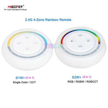 Miboxer 2.4 G, 4 Tsooni Vikerkaar Remote RGB/RGBW/RGBCCT 3 in 1 LED Riba, Kontroller Ühte värvi/CCT 2 in1 Lamp dimmer Lüliti