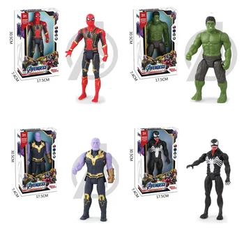 Marvel Kapten Ameerika Spider-Man Thanos Hulk Cartoon Animatsioon Joonis Loominguline Ühine Vallas Mudel Ornament Laste Mänguasi Kingitus