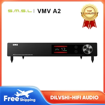 SMSL VMV A2 HIFI Võimendi 32bit 768KHZ DSD512 Bluetooth MAX 200W Subwoofer 2.1 Audio PRE-AMP Alumiiniumist Kaugjuhtimispult