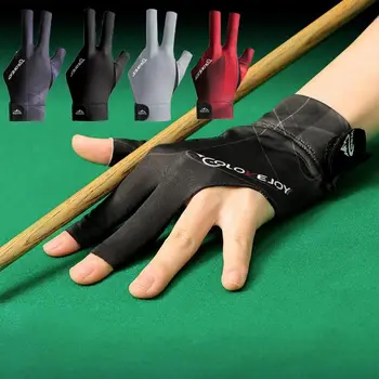 1TK Kolm Sõrme Snooker Kinnas Anti Skid Elastsus Koolitus Kinnas Vasakule Paremale Käele vett hülgav Piljard Kinnas