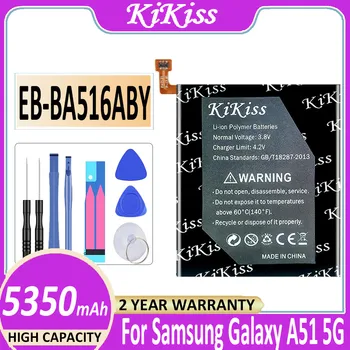 KiKiss EB-BA516ABY 5350mAh Asendamine Aku SAMSUNG Galaxy A51 5G (ei ole 4G) A516 SM-A516B/DS SM-A5160 Võimas Aku