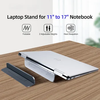 Portable Laptop Stand Reguleeritav Ärkaja Kokkupandav Sülearvuti Tarvikud Toetust 11/13/17 Tolline Macbook ABS Lnvisible Sulg
