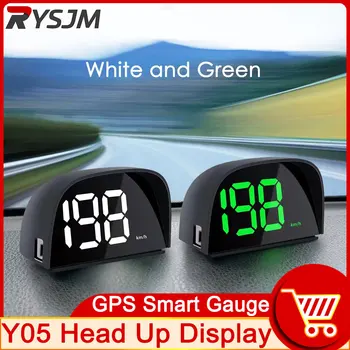 Y05 Head Up Display Kõigi Auto Pardal Arvuti, Digitaalne Spidomeeter KMH MPH GPS Smart Gabariidi jaoks HUD Plug and Play Tarvikud