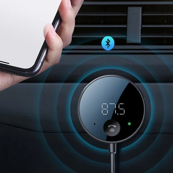 Bluetooth-ühilduva 5.0 Car Audio Transmitter Juhtmevaba Bluetooth, FM-Saatja, AUX Audio Vastuvõtja, MP3 Mängija autokomplekt Vabakäeseadmega