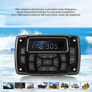 Mere Bluetooth Vastuvõtja, MP3 Mängija, 12V FM / AM Vastuvõtja Stereo Vastuvõtja Mere Paat Marine Stereo