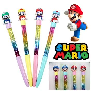 Super Mario Bros Geeli Pliiats 0,5 mm Must Sinine Pastapliiatsid Anime Multikas Õpilased Kirjatarvete Loominguline Lapsed Kirjutamine Joonistamine Pen Mänguasjad