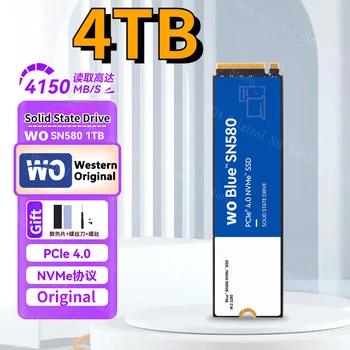 Lääne-Originaal HÄDA Sinine SN570 SN580 NVMe 2TB 1 TB 500 GB SSD PCIe4.0 M. 2 2280 Sise-Solid State Drive Süle ARVUTI PS5