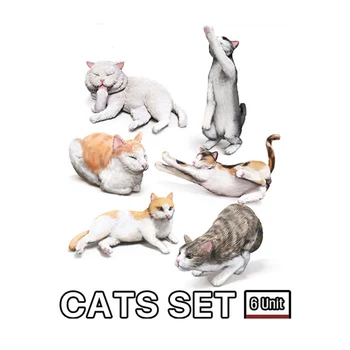 Vaik Joonis 1/35 kaasaegne kass kuuluvad 6 Mudel Unassambled Värvimata Joonis Hoone Kit